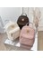 Pembe Pu Deri Bayan Su Geçirmez Sırt Çantası Crossbody Çanta Moda Sevimli Küçük Kadın Rahat Mini Sırt Çantası (Yurt Dışından) 2
