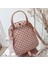 Pembe Pu Deri Bayan Su Geçirmez Sırt Çantası Crossbody Çanta Moda Sevimli Küçük Kadın Rahat Mini Sırt Çantası (Yurt Dışından) 3