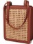 Siyah Yeni Kadın Moda Çanta El Rattan Dokuma Kadın Çanta Retro Şerit Kare Eğimli Omuz Çantaları (Yurt Dışından) 3