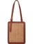 Siyah Yeni Kadın Moda Çanta El Rattan Dokuma Kadın Çanta Retro Şerit Kare Eğimli Omuz Çantaları (Yurt Dışından) 4
