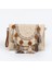 L-Bej Yeni Varış Hasır Saçaklı Flap Nakış Vintage Doğal Çanta Debriyaj Saman Crossbody Çanta (Yurt Dışından) 1