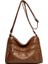 Sarı Kahverengi Vejetaryen Deri Crossbody Çanta Yeni Moda Yumuşak Pu Deri Retro Kadın Çanta Fermuar Crossbody Çanta (Yurt Dışından) 1