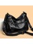 Sarı Kahverengi Vejetaryen Deri Crossbody Çanta Yeni Moda Yumuşak Pu Deri Retro Kadın Çanta Fermuar Crossbody Çanta (Yurt Dışından) 5