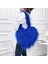 Renk 5 Yeni Kişilik Lüks Kalp Şekli Kürklü Tote Çanta Peluş Kabarık Aşk Crossbody Çanta Bayanlar Kızlar Için Polar Kürk Omuz Çantası (Yurt Dışından) 5