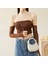 Siyah Renkli Özelleştirilmiş Inek Deri Crossbody Mini Çanta Kız Kadın Inek Derisi Omuz Hobo Çanta Küçük Koltuk Altı Kız Için Yalvarıyorum (Yurt Dışından) 5