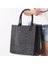 Plum Pla Parçalanabilir Dokumasız Alışveriş Çantaları, Keçe Ürünleri Mısır Elyaf Depolama Keçe Tote Çanta (Yurt Dışından) 4