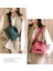 Siyah Yeni Moda Büyük Kapasiteli Kabuk Çanta Düz Renk Basit Çok Yönlü Hafif Kadın Tek Omuz Crossbody Çanta (Yurt Dışından) 5