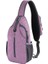Mor Rfid Crossbody Sling Sırt Çantası Sling Çanta Seyahat Yürüyüş Göğüs Çantası Sırt Çantası Kadınlar ve Erkekler Için Açık Sırt Çantası (Yurt Dışından) 1