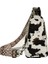Siyah Leopar Baskı Yeni Kadın Fanny Paketi Doğa Sporları Küçük Sırt Çantası Leopar Baskı Inek Baskı Pu Crossbody Çanta Moda Göğüs Çanta Kadın (Yurt Dışından) 2
