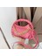 Pembe Zincir Çanta Yeni Trendy Pu Deri Crossbody Çanta Örgü Kolu Düz Renk Çanta Bayan Çanta Moda Kadın Çanta Omuz (Yurt Dışından) 4