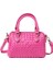 144-2#PEMBE Kırmızı Moda ve Çok Yönlü Büyük Kapasiteli Örgülü Kadın Çantası Tek Omuz Crossbody Çanta (Yurt Dışından) 1