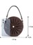 Siyah Ins Şık Kadın Çantaları Pileli Buzlu Deri Yuvarlak Şekil Çanta Üst Saplı Altın Zincir Moda Crossbody Çanta (Yurt Dışından) 3