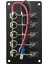 Tekne Switch Panel 5 Anahtarlı Dikey 12-24v Kontrol Paneli 3