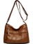 Sarı Kahverengi Vejetaryen Deri Crossbody Çanta Yeni Moda Yumuşak Pu Deri Retro Kadın Çanta Fermuar Crossbody Çanta (Yurt Dışından) 1