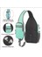Mavi Caldivo Moda Su Geçirmez Crossbody Sling Sırt Çantası Moda Omuz Göğüs Çantası Kulaklık Deliği ile Kadın Erkek Konu Polyester Zip (Yurt Dışından) 3
