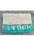 Gök Mavisi Madagaskar Tığ Işi Rafya Clutch Çanta Frange Ürünlü El Yapımı (Yurt Dışından) 4