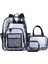 Siyah Set Hotsale Moda Temizle Ağır Sırt Çantaları Pvc Şeffaf Şeffaf Holografik Sırt Çantası 30L Erkekler ve Kadınlar Için Sırt Çantası (Yurt Dışından) 2