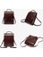 Kahverengi Yüksek Kaliteli Flap Messenger Sırt Çantaları Özel Kare Deri Sırt Çantaları Hound's-Tooth Öğrencileri Okul Çantaları Kızlar Için Sırt Çantası (Yurt Dışından) 5