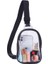 Siyah Kadın Şeffaf Göğüs Çantaları Stadyum Onaylı Şeffaf Pvc Crossbody Şeffaf Sling Omuz Çantası (Yurt Dışından) 1