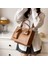 Kahverengi Yeni Gelenler Modern Şık Benzersiz Pu Vintage Çanta Kadın Katı Crossbody Çanta Bayanlar Büyük Çok Fonksiyonlu Omuz Çantaları (Yurt Dışından) 4