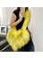 Sarı Kadın Yeni Stil Kürklü Aşk Çantası Büyük Kapasiteli Tek Omuz Crossbody Basit Moda Vizon Peluş Çanta (Yurt Dışından) 3