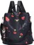 Siyah Yüksek Kapasiteli Bayan Sırt Çantası, Özel Rahat Su Geçirmez Crossbody Sırt Çantası Seyahat Çantası (Yurt Dışından) 3