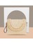 F-Bej Yeni Varış Hasır Saçaklı Flap Nakış Vintage Doğal Çanta Debriyaj Saman Crossbody Çanta (Yurt Dışından) 1