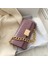 Mor Koltukaltı Çanta Kadın 2023 Moda Küçük Kare Çanta Retro Omuz Crossbody Çanta Zincir Timsah Mini Çanta (Yurt Dışından) 1