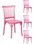 4 Adet Violet Pembe Sandalye / Balkon-Bahçe-Mutfak 1