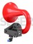 80JH Tek Boynuz Havalı Korna 24VOLT Unichorn Kırmızı 2