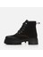 01BOY285710A100 SIYAH Kadın Düz Bot 4