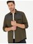 Erkek Haki Comfort Fit Uzun Kollu Gömlek 50274659-VR027 3