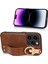 iPhone 14 Pro Max Kılıf Ayarlanabilir Bileklik Kickstand Döngü Pu Deri Bilek Kayışı (Yurt Dışından) 2