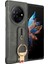 Tecno Phantom V Fold Kılıf Ayarlanabilir Bileklik Kickstand Döngü Pu Deri Bilek Kayışı (Yurt Dışından) 4