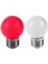 Adet E27 LED Işık Beyaz Ampul Plastik Ampul 0.5W Güç - Beyaz ve Kırmızı (Yurt Dışından) 1