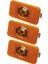 3x 24V Araba Kamyon LED Yan Işaretleyici Işık Amber Gösterge Lambası Kamyonlar Için 4 LED Fm/ (Yurt Dışından) 1