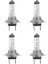 4x Araba Ampul Başkanı Işık Lambası H7 (477/499) 12V 55W PX26D Halojen Ampul (Yurt Dışından) 1
