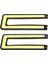 2 Adet Beyaz Cob Drl LED Gündüz Farı Evrensel Araba Sürüş Sis Lambası Arabalar Için Araba Aksesuarları (Yurt Dışından) 2