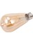 Kısılabilir E27 4W Retro Vintage Filament ST64 Cob LED Ampul Işık Lambası Gövde Rengi:altın Kapak Açık Renk:altın Sarı (2200K) GERILIM:220V (Yurt Dışından) 3