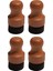 Kesme Tahtası Yağı ve Balmumu Aplikatörü, Ahşap Kesme Tahtaları Için Yuvarlak Ahşap Aplikatörü, Kasap Blokları, Çatal Bıçak Takımı, 4pcs (Yurt Dışından) 5