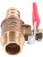 4 Adet 10MM x 1/4 Inç Pt Erkek Konu Tam Bağlantı Kolu Kolu Hortum Diken Pirinç Küresel Vana (Yurt Dışından) 2