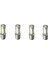 4x 12 V BA20D H6 4 Cob LED Beyaz Ampul Işık Motosiklet Bisiklet Moped Atv Far Için (Yurt Dışından) 1