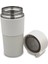Kaydırmaz Lastikli Kilitli Kapak ve Süzgeç Fitreli 304 Paslanmaz Çelik 400 ml Küçük Çay Kahve Bardak Termos Mug Thermos 622 3