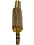 2,5mm Metal Gold Sarı Stereo Erkek Jak Girişi 3