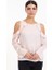 Zra Bayan Şifon Fırfırlı U.kol Bluz Pembe 1