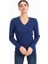 Vs Bayan V Yaka Saç Örgü U.kol Bluz 21 110 Lacivert 2