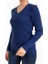 Vs Bayan V Yaka Saç Örgü U.kol Bluz 21 110 Lacivert 4