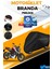 Honda Cb 250R Su Geçirmez Siyah Motosiklet Brandası Miflonlu Kalın Premium Kumaş Clipsli 1