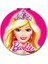 Barbie Baskılı Ayna Yuvarlak Kişiye Özel Isim Baskılı Cep Aynası 7 cm (Kapaklı ve Büyüteçli) 1