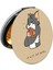Tom ve Jerry Baskılı Ayna Yuvarlak Kişiye Özel Isim Baskılı Cep Aynası 7 cm (Kapaklı ve Büyüteçli) 2